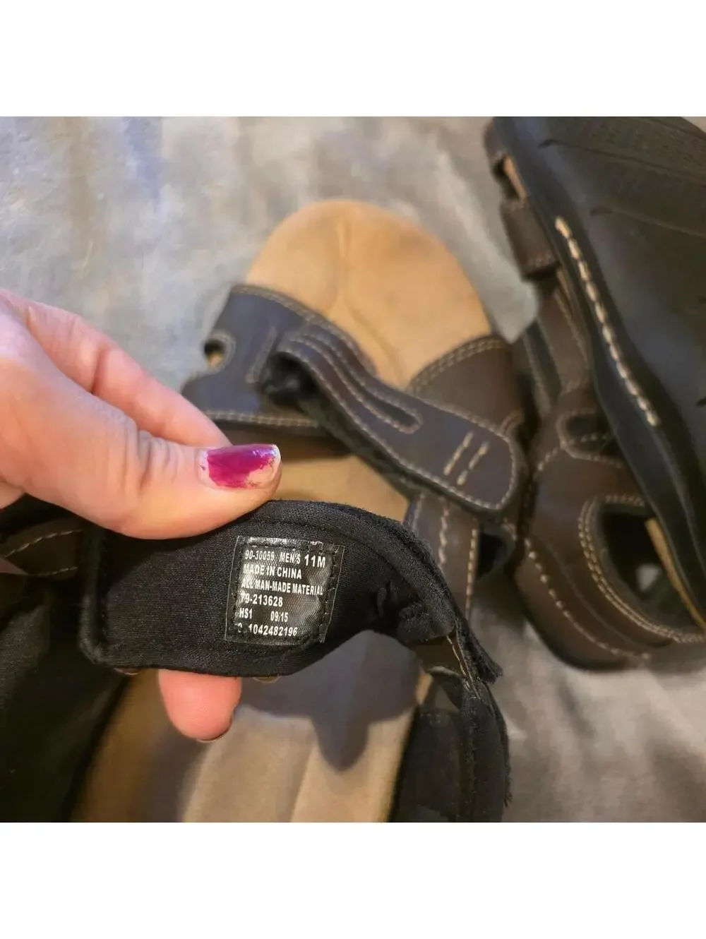 Brown leather dockers sandals size US 11 #birkenstock #comfort